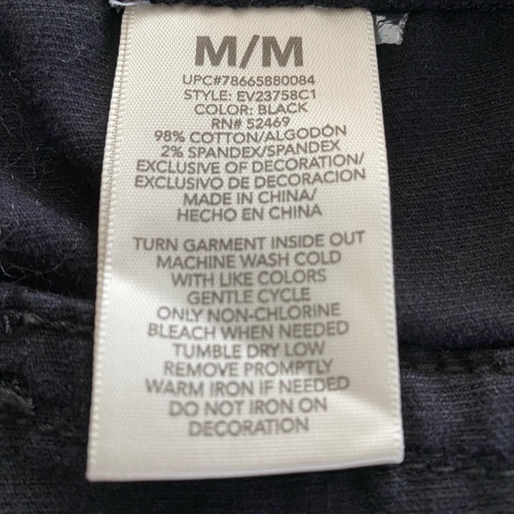 EV1 by Ellen DeGeneres Velvet Studded LOVE Jacket - Size Medium - Picture 6 of 8